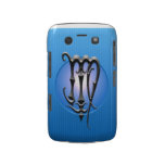 Iron Virgo Symbol, blue Blackberry Case