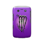 Iron Virgo Symbol, purple Blackberry Bold Covers