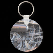 Iron Wheels of a Majestic Iron Horse keychains