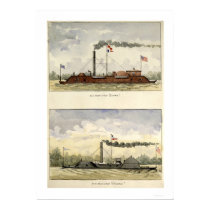 Ironclads Essex and Choctaw by Stouffer 1864 posters