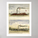 Ironclads Essex and Choctaw by Stouffer 1864 posters