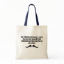 Ironic Mustache WTF Tote Bags