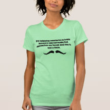 Ironic Mustache WTF Tees
