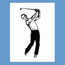 Ironic Obama Golf postcard postcards