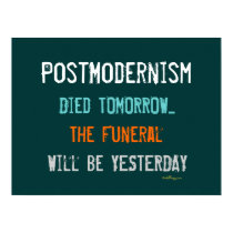 Ironic Postmodernism Died Tomorrow Poster posters