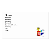 Ironing Alien Business Card Template