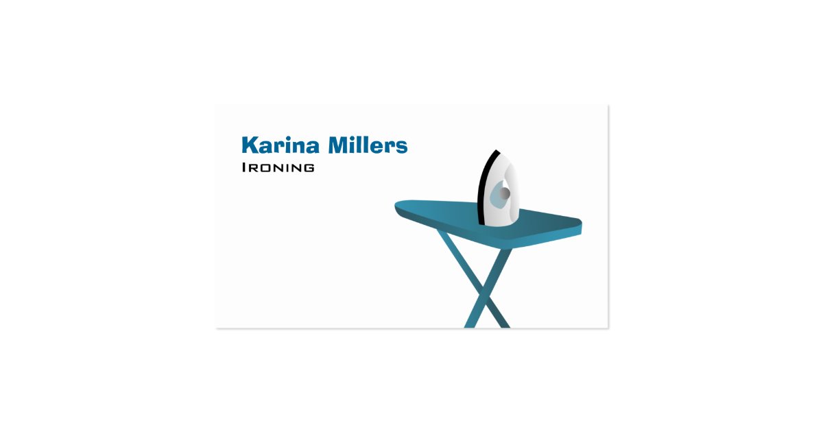 Ironing Business Cards Zazzle