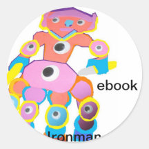 Ironman ebook character sticker