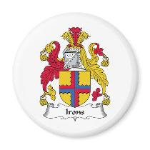 Irons Family Crest magnets by coatsofarms Irons Family Crest magnets