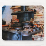 Irons Heating on Stove Mouse Pad