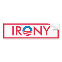 Irony bumper stickers