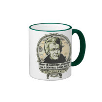 Irony Is Jackson On A Central Bank Note Mug mugs
