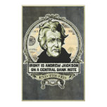 Irony Is Jackson on a Central Bank Note Print