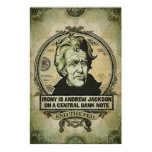 Irony Is Jackson on a Central Bank Note Print