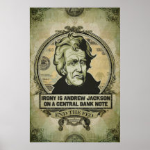 Irony Is Jackson on a Central Bank Note Print