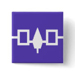 Iroquois Confederacy flag Button