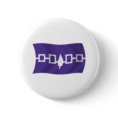 Iroquois Confederacy Flag Button by LivingFlags2