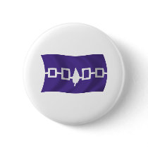 Iroquois Confederacy Flag Button by LivingFlags2 Iroquois Confederacy Flag Button