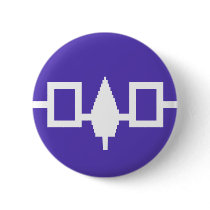 Iroquois Confederacy flag Pinback Button