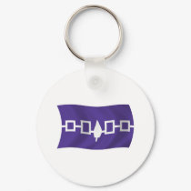 Iroquois Confederacy Flag Keychain by LivingFlags2 Iroquois Confederacy Flag Keychain