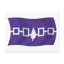 Iroquois Confederacy Flag Postcard by LivingFlags2 Iroquois Confederacy Flag Postcard