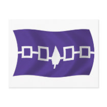 Iroquois Confederacy Flag Postcard by LivingFlags2 Iroquois Confederacy Flag Postcard