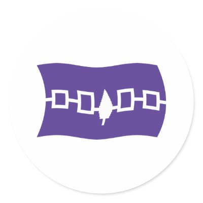 Iroquois Confederacy Flag Sticker by livingflags