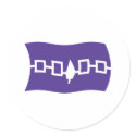 Iroquois Confederacy Flag Sticker by livingflags Iroquois Confederacy Flag Sticker