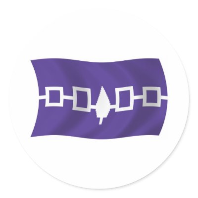 Iroquois Confederacy Flag Sticker by LivingFlags2
