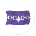 Iroquois Confederacy Flag Sticker by LivingFlags2 Iroquois Confederacy Flag Sticker
