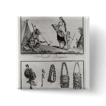 Iroquois family, arms and ornaments button
