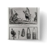 Iroquois family, arms and ornaments button