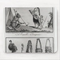 Iroquois family, arms and ornaments mousepads