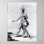 Iroquois Man, inhabitant of Canada Poster