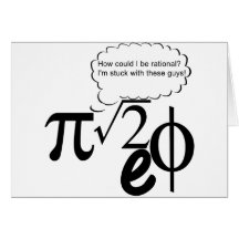 Irrational Buddies Greeting Card