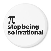 Irrational Pi Refrigerator Magnet