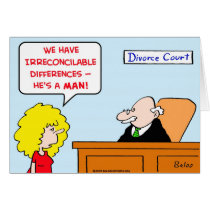 irreconcilable differences divorce greeting card