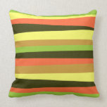 Irregular Stripes (Horizontal) Throw Pillow