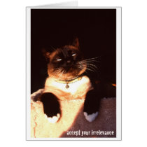 Irrelevance Greeting Card cards