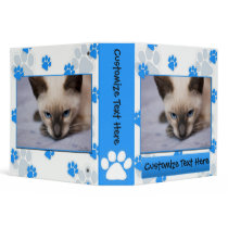 Irresistible Kitten Customizable 2" Binder by darkimagestudios Irresistible Kitten Customizable 2" Binder