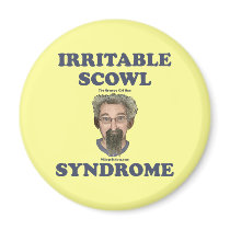 Irritable Scowl Grumpy Old Man Refrigerator Magnets