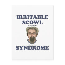 Irritable Scowl Grumpy Old Man Post Cards