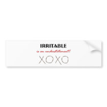 Irritable XOXO Bumper Sticker