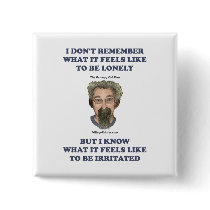 Irritated Old Man Husband Pinback Button