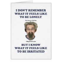 Irritated Old Man Husband Cards