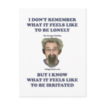 Irritated Old Man Husband Post Card