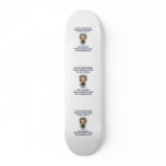 Irritated Old Man Husband Skate Board Deck
