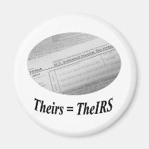 IRS 1040 tax form Refrigerator Magnet