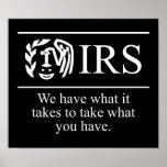 IRS $24.95 Graphic Art Wall posters