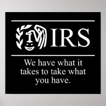 IRS $24.95 Graphic Art Wall Posters